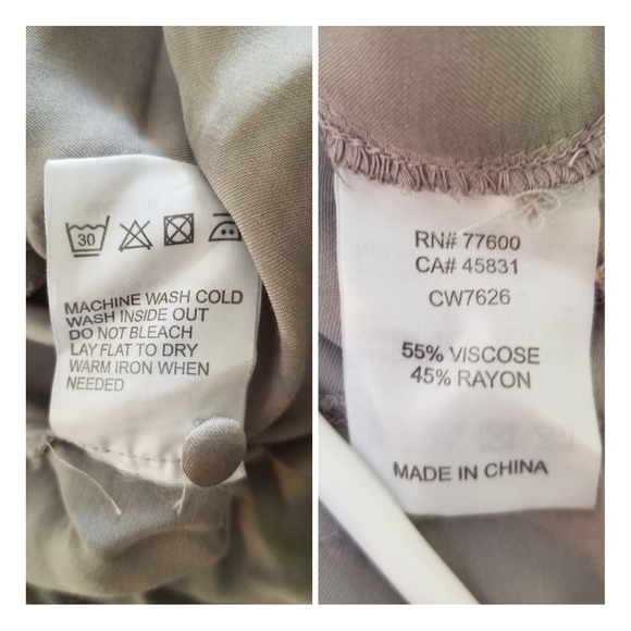 Chaser Blouson Sleeve Tie Front & Button Peplum - Picture 10 of 10